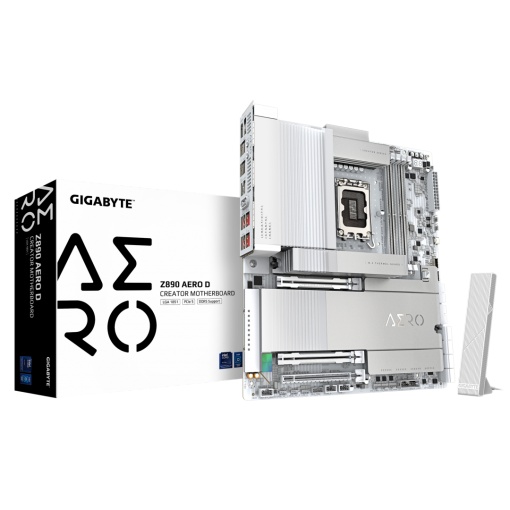 Placa de Baza GIGABYTE Z890 AERO D LGA1851, 4x DDR5, 2x Intel Thunderbolt 1x Front Intel Thunderbolt 1x HDMI, 3x PCIE x16, 4x M.2, 4x SATA 6GB/s, E-ATX