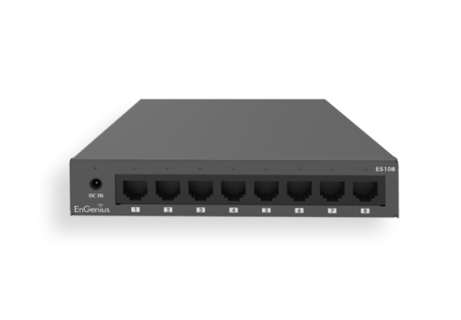 Switch Engenius Unmanaged Desktop 8-port GbE, standard wireless L1, capacitate switch 16 Gbps
