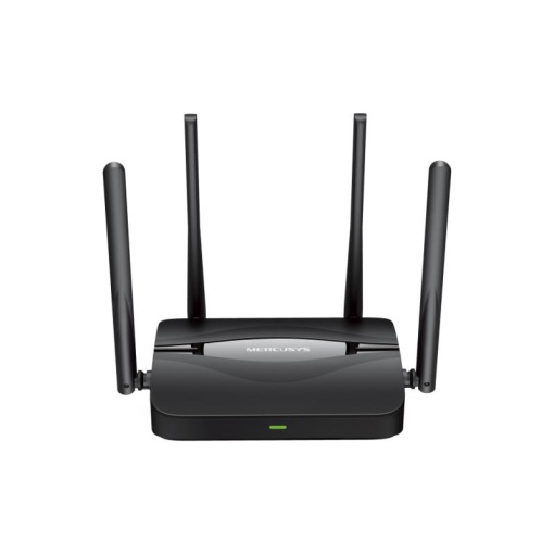 BE3600 Dual-Band Wi-Fi 7 Router SPEED: 688 Mbps at 2.4 GHz + 2880 Mbps at 5 GHz SPEC: 4× External Antennas, 3× Gigabit LAN Ports, 1× Gigabit WAN Port, MLO, 4096-QAM, OFDMA, HE160 FEATURE: MERCUSYS App, Router/Access Point Mode, WPS Button, Reset Button,