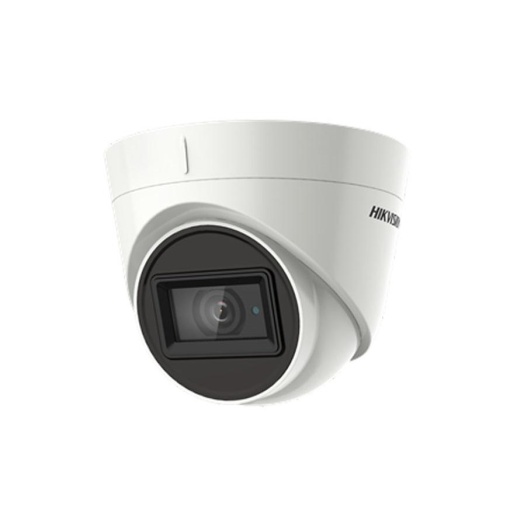 Camera de supraveghere Hikvision TURRET, DS-2CE76H8T- ITMF(2.8mm); 5 MP; Fixed Lens: 2.8mm; 5MP@20fps, 4MP@25fps(P)/30fps(N) (Default), EXIR, 20m IR, Outdoor EXIR Turret, ICR, 0.005 Lux/F1.2, 12 VDC, Smart IR, True WDR, 3D DNR, OSD Menu(Up the Coax),