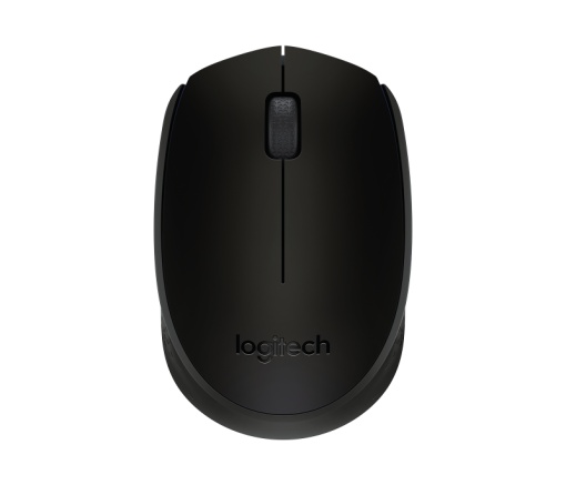 Mouse wireless Logitech B170, optic, interfata USB, rezolutie 1000 DPI, numar butoane 2/1, negru
