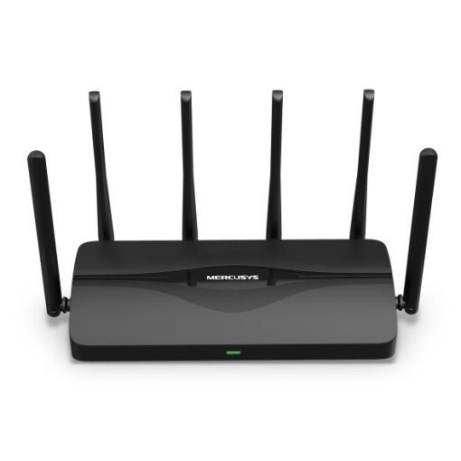 Router Mercusys Wi-Fi 7 Tri-Band BE9300, MR47BE, Standarde wireless: Wi- Fi 802.11be/ax/ac/a/b/g/n, Viteza wireless: BE9300 6 GHz: 5760 Mbps (802.11be), 5 GHz: 2880 Mbps (802.11be), 2.4 GHz: 574 Mbps (802.11ax), Interfata: 3 x 2.5 Gbps RJ45, 1 WAN, 6