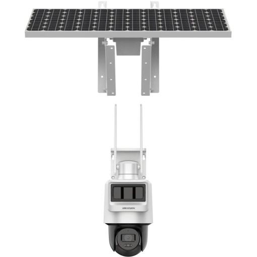 Camera PTZ cu panou solar Hikvision 4MP Pro Solar-powered Security PT Camera Setup High quality imaging with 4 MP resolution Dual transducers – PIR and Radar work together for higher detection accuracy Support 4G LTE data transmission Built-in microphone
