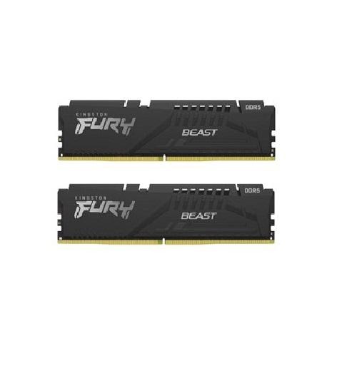 Memorie RAM Kingston Fury Beast, DIMM, DDR5, 32 GB (2x16GB), CL40, 5200 Mhz