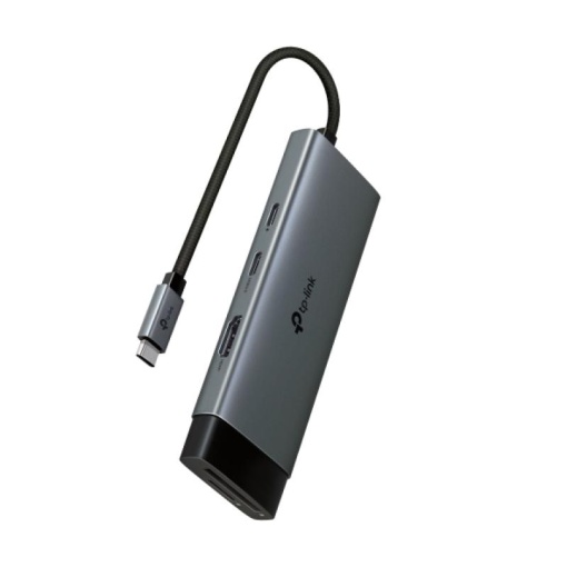 USB Type-C 7-Port Hub SPEC: 1 × USB-C Connector，1 × HDMI 4K 60Hz Port，1 × USB-C PD 100W Port，1 × SD + 1 × microSD(TF) up to 200MBps Port，2 × USB-A 3.0 Ports，1 × USB-C 3.0 Port FEATURE: Plug and Play, Self-storage for Connector, Fast Heat Dissipation,