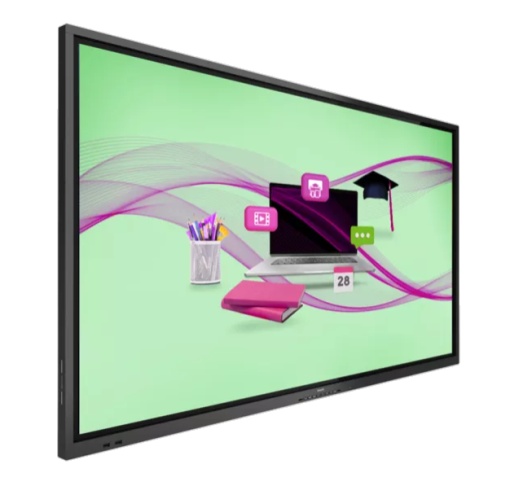 Display interactiv PHILIPS 4052E, 75", UHD, 380nit, IPS 10bit, contrast 1200:1, haze 5%+3%, Android 11, CPU 9970A, 8GB RAM, 16GB storage, WiFi, 1xDVI-D, 3xHDMI2.0, 1xUSB-C 65W, 3xUSB2.0 + 3xUSB3.0 + 1xUSB-C(65W), interfata OPS, 1xMicroSD, 1xLAN,