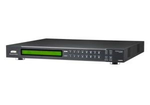 ATEN VM5808H-AT-G. Tipul de produs: Comutator matrice scalare, Rata de transfer de date: 6,75 Gbit/s, Tact maxim pixel: 225 MHz. Culoare carcasă externă: Negru, Material carcasă: Metal. Consum de energie (tipic): 56,5 W, Tensiune AC intrare: 100 - 240 V,