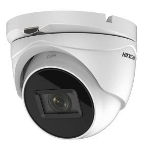 Camera supraveghere Hikvision TURRET DS-2CE79H8T-AIT3ZF(2.7- 13.5mm); 5MP; Ultra-low light; 5 MP CMOS; rezolutie: 2560 × 1944@20fps; iluminare: 0.003 Lux @ (F1.2, AGC ON), 0 Lux with IR; lentila varifocala motorizata: 2.7-13.5mm, distanta IR: 60m, Smart