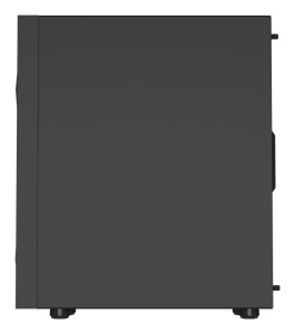 Carcasa GENESIS DIAXID 605F Mid Tower NEGRU, Tempered Glass, Sloturi Expansiune 7, Drive Bays: 2x3.5" 3x2.5", Ventilatoare Suportate: 8 (spate: 1x120mm, fata: 3x120mm sau 3x140mm, sus: 2x120mm sau 2x140mm, jos: 2x120mm), Ventilatoare Incluse: 5 (spate: - Img 3
