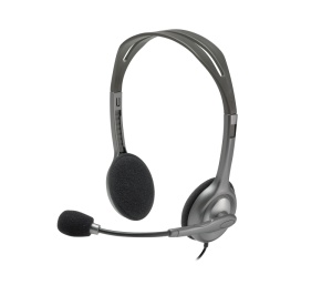Casti Head-band Logitech H110, Wired, noise-canceling, Multicolor