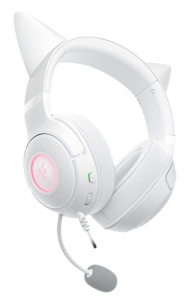 Casti Razer Kraken Kitty V2 USB-A, snesibilitate 92.5 dB SPL / mW @ 1kHz si sensibilitate microfon 42 dBV / Pa, alb - Img 9