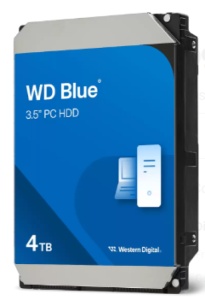 HDD desktop WD WD Blue, 4 TB, 5400 RPM, 128 MB cache, SATA III