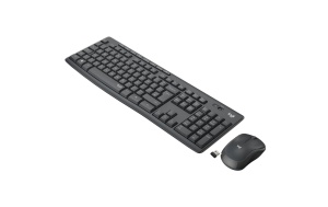 Kit Wireless tastatura si mouse Logitech MK295 Silent Wireless Combo, taste numerice, gri - Img 2