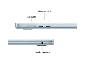 MacBook Air 15.3" Retina/Apple M4 (CPU 10- core, GPU 10- core, Neural Engine 16- core)/16GB/256GB - sky blue - INT KB (2025) - Img 3