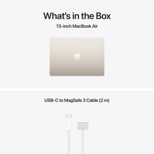 MacBook Air 15.3" Retina/Apple M5 (CPU 10-core, GPU 10-core, NeuralEngine16-core)/16GB/1TB - Starlight - INT KB (No Adapter) - 2026 - Img 3