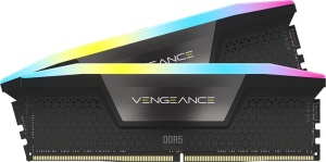 Memorie RAM CORSAIR Vengeance RGB Black, 32GB DDR5, 5200MHz, CL40