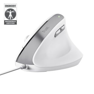 Mouse Trust Bayo II, 2400 DPI, Alb