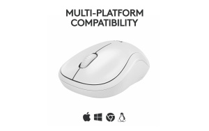 Mouse Wireless Logitech MK240 Silent Wireless, 1000 DPI, Alb - Img 2