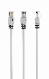 Patch cord UTP GEMBIRD Cat5e, cupru-aluminiu, 5 m, gri