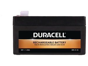 Security Battery Duracell, voltage 12V 1.3Ah VRLA, capacity 13000mAh