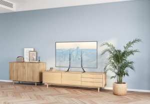 Stand TV masa Akai, diagonala display 23"-75", VESA min. 200x200, VESA max. 800x400, suporta pana la 40kg, interval inaltime 673/735mm, negru - Img 7