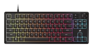 Tastatura Gaming Corsair K55 CORE TKL, RGB, USB, negru