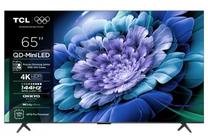 Televizor TCL QD-MiniLED 65C61K, 164 cm, Smart Google TV, 4K Ultra HD, 144Hz, Onkyo
