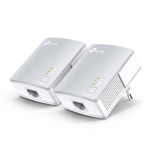 TP-LINK POWER LINE av 600 KIT TL-PA411 KIT, Standarde și Protocoale: HomePlug AV, IEEE802.3, IEEE802.3u, iNTERFATA: 1× Port Ethernet 10/100 Mbps, Consum: 4.60W, Dimensiuni; 65 × 52 × 28.5 mm, Aria de acoperire: 300m, kit-ul contine 2 x TL-PA411. - Img 1
