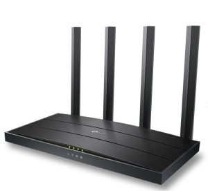 TP-LINK Wireless Router AX1500 WI-FI6, DUAL-BAND, ARCHER AX12; Standarde wireless: IEEE 802.11ax/ac/n/a 5 GHz, IEEE 802.11n/b/g 2.4 GHz, viteze wireless: 5 GHz: 1201 Mbps (802.11ax) 2.4 GHz: 300 Mbps (802.11n), 4 x antene fixe, mod router, mod access - Img 1