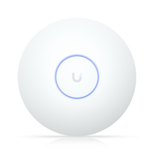 Acces point Ubiquiti U7-LR Wifi 7, 1 x RJ-45 port, 7300 Mbit/s, tensiune DC 42.5 - 57 V, alb