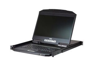 ATEN CL3108NX-ATA-AG; numar porturi: 8, Diagonala afișajului: 47 cm (18.5"), Ecran: LCD. Tastatură de tip port: USB, Mouse tip de port: USB, Video Type portul: VGA. Limbă tastatură: Engleză SUA, Schemei de tastatură: QWERTY. Tipul sursei de energie: AC,