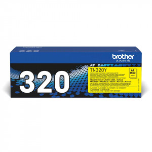 Brother TN-320Y TN320Y cartus toner yellow original OEM pt MFC-9460CDN/MFC-9465CDN/MFC-9970CDW/HL-4140CN/HL-4150CDN/HL-4570CDW/HL-4570CDWT/DCP-9055CDN/DCP-9270CDN - 1500 pag