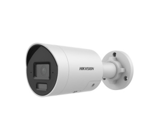 Camera de supraveghere IP Bullet 4MP Hikvision DS-2CD2043G2- LI2U/SL(2.8MM), lentila fixa 2.8mm, iluminare min: Color: 0.005 Lux @ (F1.6, AGC ON),0 Lux cu lumina alba: 40m, IR 40m, microfon incorporat, difuzor incorporat, slot card de memorie: