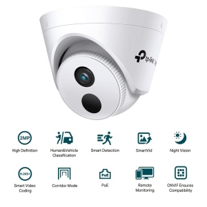 Camera IP Turret TP-Link C420I(4mm), 2MP, Lentila 4mm, IR 30ml, rezolutie video 1920 × 1080, +/H.265/H.264+/H.264, - Img 3