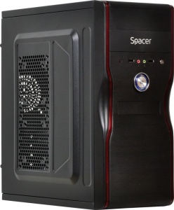 Carcasa SPACER New Mercury, Mid Tower, Black