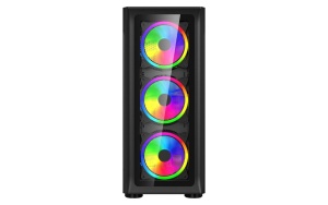 Carcasa SPACER SPCS-GC-SHIELD, RGB, Mid Tower, Black - Img 3