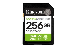Card de memorie Kingston Canvas Select Plus Gen3 SDXC, 64 GB, Clasa 10
