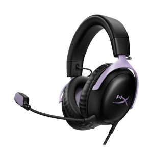 Casti HP HyperX Cloud III BK LVR, Headphone Frequency: 20-20,000 Hz, Headphone Sensitivity: 112 dB, Microphone: Yes Microphone Frequency: 100Hz – 10kHz, Interface: Wireless (2.4 GHz, Bluetooth), Cable length: 0.5m, Color: Lavender, Material: Memory foam,