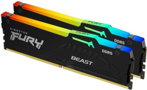 Memorie RAM Kingston FURY Beast RGB, 64 GB DDR5, 6000 MHz, CL30
