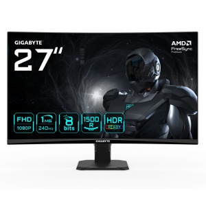 Monitor Gaming GIGABYTE GS27FC2, 27", 1920 x 1080 pixeli, Black, 2 ani Garantie