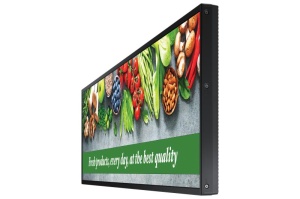 Monitor signage SAMSUNG SH37C Stretch, 37", 700nit, 24/7, 1920x540, E-LED, 6.5ms, contrast static 4000:1, mătuire 44%, Samsung Proprietary OS, MagicINFO S3, CPU A72*4, RAM 2.5GB, stocare 8GB. USB Plug and Play, Tilting and Portrait Install support, Daisy - Img 5