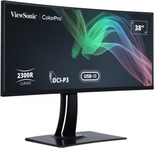 Monitor ViewSonic 38" VP3881A, Curvature: 2300R, Diagonal (inch): 38, Diagonal (cm): 96.5, Aspect ratio: 21:9, Panel: IPS, Resolution: 3840x2160, Refresh Rate: 60Hz, Response time GtG: 5ms, Brightness (max): 300 cd/m², Contrast (static) : 1000:1, - Img 3