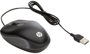 Mouse HP Travel USB Mouse, 1000 DPI, Negru