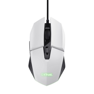 Mouse Trust GXT110W Felox cu fir, rezolutie maxima 6400 DPI, alb - Img 1