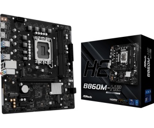 Placa de baza ASRock B860M-H2, LGA 1851, DDR5, Micro-ATX