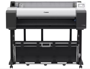 Plotter Canon imagePROGRAF TM-355 + HDD 500Gb, PIN Printing, 36"(914mm), format A0, 5 culori, rezolutie max 2400x1200dpi, memorie 2GB, limbaje de imprimare: HP-GL/2, HP RTL, CALS G4 (submission via FTP only), JPEG, PDF), Display LCD 4.3", interfata: USB