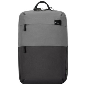 Rucsac laptop Targus 16" Sagano EcoSmart, pentru laptopuri de 16" sau mai mici, capacitate 22 de litri, material RPET 500, dimensiun: 33 x 19 x 53 cm, greutate 0.77 kg, negru/gri