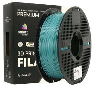 SMART PRINT 3D FILAMENT 1KG PETG+CF GREEN, continut de fibra de carbon, reztenta la deformare, rezistenta la caldura sporita, recomandare utilizare impreuna cu imprimanta cu incinta inchisa. Diametru: 1.75mm, Greutate: 1kg, Temperatura duza: 255C - 270C,