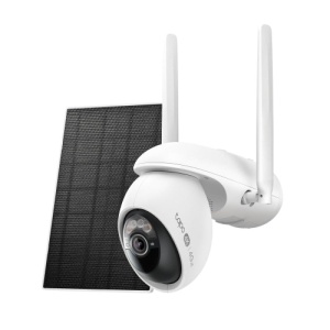 Solar-Powered Pan/Tilt Wi-Fi/4G LTE Security Camera Kit TP Link, 1/2.7" Progressive Scan CMOS Starlight Sensor, 2× 850 nm IR LEDs (33 ft / 10 m) Full-Color Night Vision, Pan Mechanical Range: 326° (360° Pan Coverage) Tilt Mechanical Range: 53° (98° Tilt