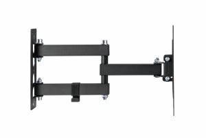 Suport TV Serioux LCD/LED, TV68-223, compatibilitate dimensiune ecran 23"-43", material otel, VESA:100x100, 100x200, 200x100, 200x200, greutate maximă suportata: 30 kg, profil: 56~378mm, inclinare: ＋3°～-10°, pivotare: +90°~-90°, management cabluri, negru - Img 4